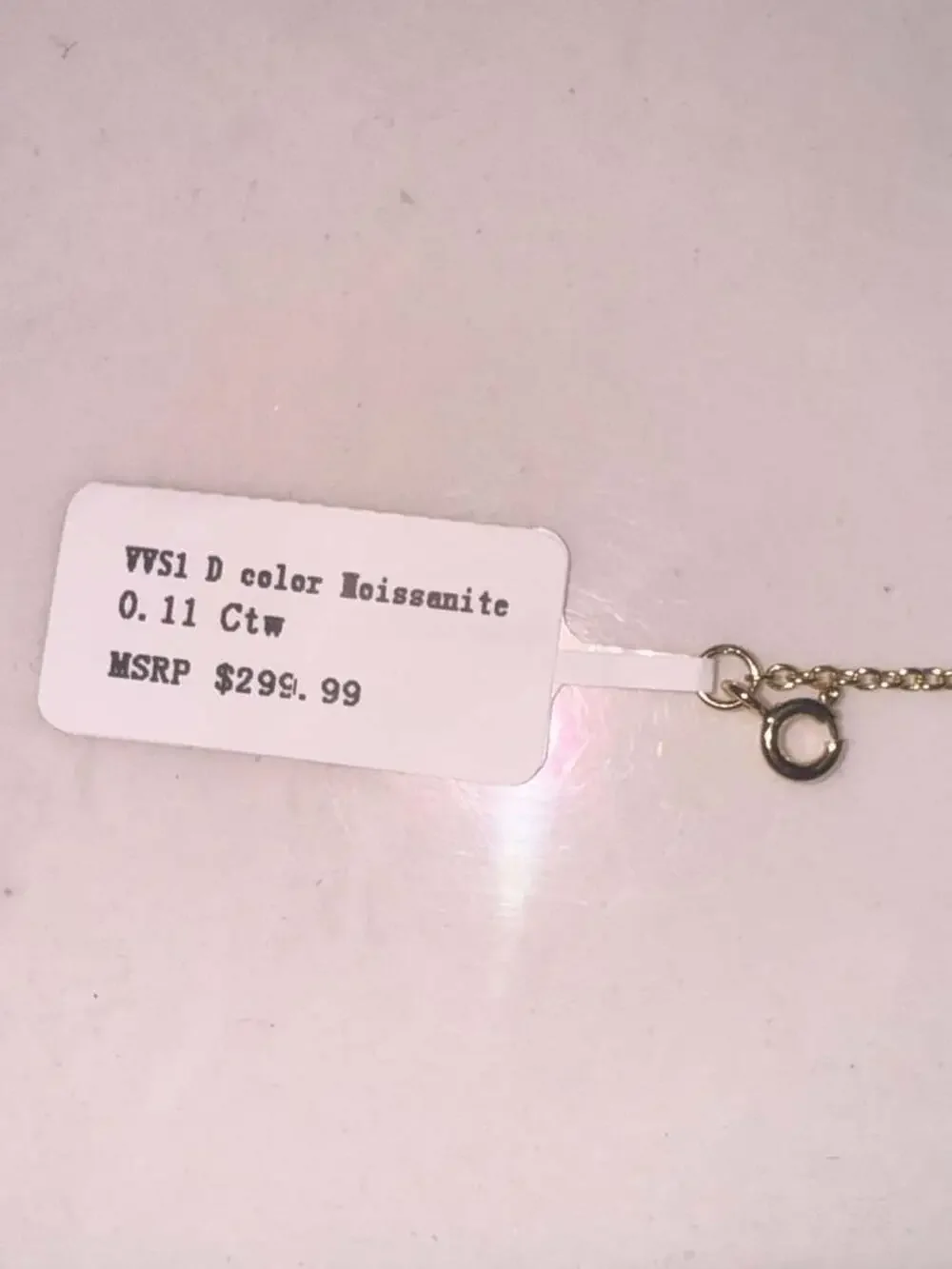 Moissanite Cross Bracelet 0.11 Ctw VVS1 D Color Gold Tone